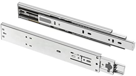 Soft close, self close drawer runners slides, full extension, H45 500mm (1pair)