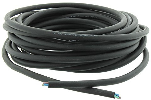 BTEC Gummikabel H07RN-F 3G 1,5 mm² als Meterware | Flexibles Anschlusskabel individuell zuschneidbar für Werkstatt Baustelle Garten Camping Reparatur und Installation