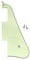 Musiclily Gitarren-Schlagbrett Pickguard für China Made Epiphone Les Paul Standard Modern Style,3 lagig Mint Green