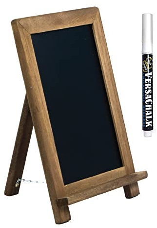 Lavagnetta Vintage da Cucina in Ardesia (cm 35x24) – Lavagna Decorativa Con Cavalletto per Decorazioni Matrimonio e Cucina in Stile Rustico