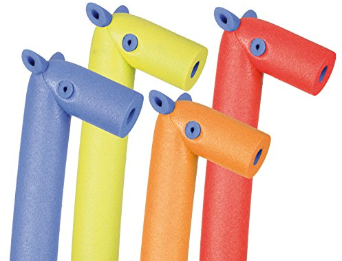 4 Stück Wassernudel Kinder Poolnudel Pony mit Stimme 145 cm