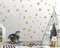 ELES VIDA - 25 Sterne Wandtattoo fürs Kinderzimmer - Wandsticker Set - Pastell Farben, Baby Sternenhimmel zum Kleben Wandaufkleber Sticker Wanddeko - Wandfolie, Kleinkinder, Rauhfaser Gold