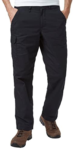 Peter Storm Men's Ramble II Water Resistant Lined Trousers, Black, 34