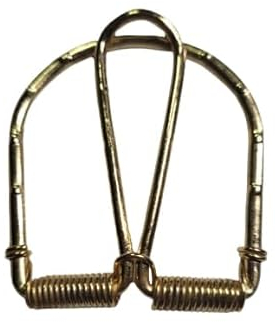BLUSUPERSHOP Geldklammer für Badezimmer, Gold, mit Sprungfeder, Money Clips, handgefertigt, Unisex