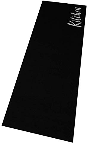 Zala Living Cook & Clean Läufer – rutschfest Teppichläufer Flachgewebe Kurzflor Teppich Küchenteppich Waschbar Küchenläufer Kitchen für Flur, Küche, Wohnzimmer – Schwarz Weiß, 50x150cm