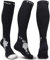 Physix Gear Sport Kompressionsstrümpfe Damen & Herren Stützstrümpfe (20-30mmHg) für Wassereinlagerungen, Flugreisen & Sport Kompressionssocken Langlebige Laufsocken Compression Socks GRAU BLUME L/XL