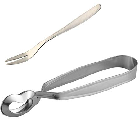 Pinzas de caracol de acero inoxidable mini tenedor de caracol para cocinar y servir restaurante