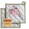 Maison d' Hermine Flying Birds - Set di 2 presine in 100% cotone, per barbecue, forno, microonde, grigliate, primavera, estate, Pasqua, (20 x 20 cm)