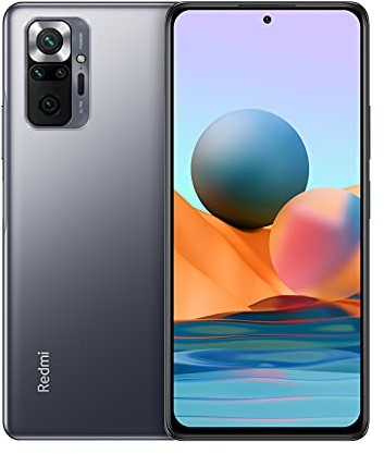 Xiaomi Redmi Note 10 Pro Smartphone RAM 8 GB ROM 128 GB 6.67 120Hz AMOLED DotDisplay 108MP grandangolare Cámara 5020mAh (typ) NFC Dual SIM Card Gris [Versione in spagnolo]