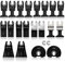 MaxAwe 22 PCS Multitool Blades, Oscillating Saw Blades Set Quick Release Multi-Tool Accessories for Plastic Wood Metal Cutting, Compatible with Dewalt Makita Milwaukee Decker