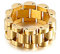 AMDXD Herren Ringe aus Edelstahl, Uhrarmband Form Klassisch Ringe Vertrauensring Hip-Hop als Geschenk für Herren, Freunde und Familie Gr.62 (19.7), Gold