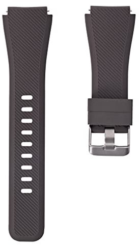 System-S Bracelet flexible en silicone 22 mm pour montre connectée Samsung Gear S3 Marron, marron, Eine Grösse, Classique