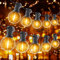 GLUROO Catene Luminose Esterno,45.7M LED Luci da Esterno Impermeabile con 75+2 Plastica Lampadine G40,Warmweiß 2700K,Catene Luminose Giardino Decorazione per Partito,Caffè,Terrazzo