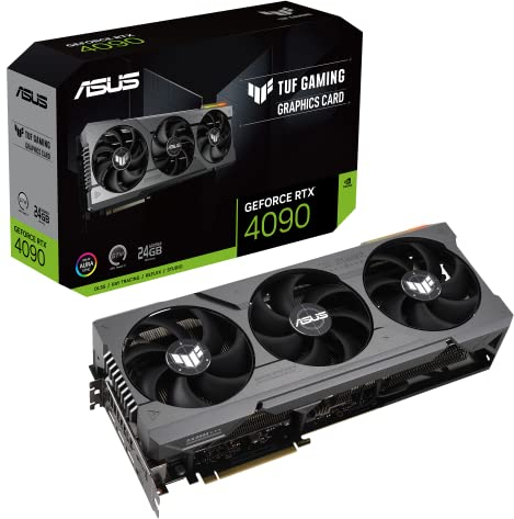 ASUS TUF Gaming GeForce RTX 4090 Gaming Graphics Card (PCIe 4.0, 24GB GDDR6X, HDMI 2.1a, DisplayPort 1.4a)