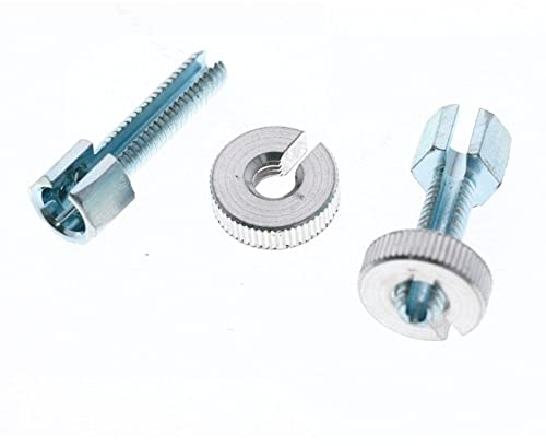 UK-Motors 2X Hebelschraube kurz M6x1.0 Stellschraube für Bowdenzüge an Kupplungs- und Bremshebel, 30 mm, Silber, 2 Stück