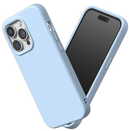 RhinoShield Case kompatibel mit [iPhone 14 Pro Max] | SolidSuit - Stoßdämpfende & schlanke Schutzhülle mit Premium Finish - 3.5 Meter Fallschutz - Gletscherblau