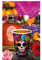 FIESTAS GUIRCA | 6 Verres Jetables Catrina (240 ml) (9 cm) - Décoration de Table pour Fêtes d'Halloween et Fêtes Mexicaines - Idéal pour Célébrations Effrayantes - Multicolore