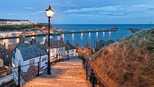 Adult Jigsaw Puzzles 1000 Pieces Pier In North Yorkshire In England 75 * 50Cm