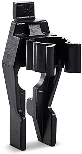 raaco Clip a Molla 6-12 per Pannello Porta Attrezzi da Parete, 12 mm Diametro, Ideale per Piccoli e Medi Utensili, Ganci da Parete in Poliammide, Ganci Pannello Portautensili, Set di 6, Nero