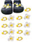 tikono Clog Shoe Charms - Nature and Outdoor Shoe Charms pack, Bee Charms and flower shoes charms