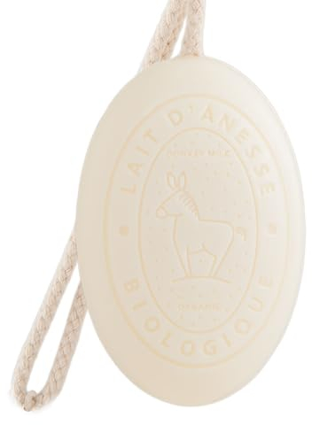 Label Provence Savon de Marseille - Französische Seife am Seil aus frischer Bio-Eselsmilch - Eselmilchduft - 175 g