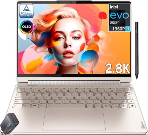 Lenovo - Yoga 9i 2-in-1 14 2.8K OLED Touch Laptop with Pen - Intel Evo Core i7-1360P - Thunderbolt 4 - Wi-Fi 6E - MIL-STD-810H Win11 (16GB RAM | 1TB PCIe SSD)