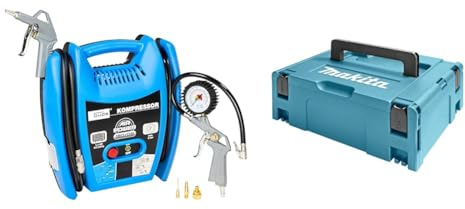 Güde Kompressor Airpower 180/08 & Makita 821550-0 Makpac Gr.2, Langlebig und Robust, 157 mm