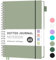 RETTACY Notizbuch A5 Gepunktetes, Bullet Dot Journal, Leichtgewicht Collegeblock, 80 Blatt / 160 Seiten Zum Schreiben, 100gsm, PVC Rinbuch, für Frauen Männer Arbeit Büro, 14.8 x 21cm - Grün