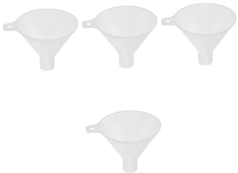 OUNONA 4 Piezas Embudo de plástico de laboratorio embudo de decantación de laboratorio embudo de laboratorio de ciencias Embudo de plástico fácil de limpiar embudo científico embudo claro
