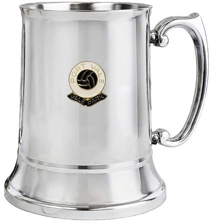 Knight Football Stainless Steel Tankard Port Vale