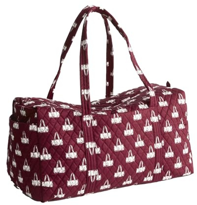 Vera Bradley Damen Reisetasche aus Baumwolle, groß, Mehrfarbig/Meereswellen (Ocean Tides), Einheitsgröße
