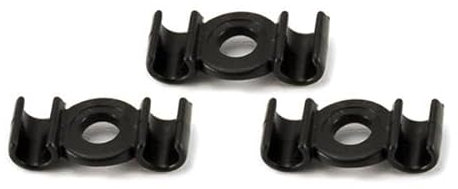 WESTPHAL Bowdenzugklammer 847; 3 Stück, Kunststoff, 5,5mm Befestigungsbohrung, schwarz, 2-fach, Fahrrad Rahmen Kabel Clip Führung für Bowdenzug, Schaltzug, Außenhülle