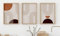 Generisch Premium Poster Set | 3er Set 50x70 | Kunstdruck Wandbilder Poster Bilderwand Bild Boho Abstrakt Modern Lineart Beige Braun | Wohnzimmer Schlafzimmer Büro Küche | ohne Rahmen (50 x 70 cm)