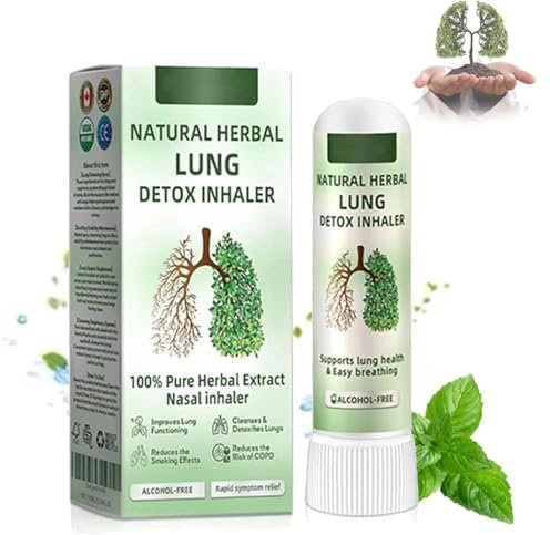 Inalatore Naturale Di Erbe Per La Disintossicazione Dei Polmoni, Inalatore Nasale Naturale, Inalatore Per Il Miglioramento E La Cura Dei Polmoni, Uso Quotidiano (1pcs)