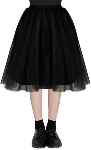 AUYAO Gonna Tulle da Donna, Donna Tutu Ballet Gonne, 80s Vintage Sottogonna Tutu, Carnevale Halloween Tutu per Adulti Donna, Donna Sottogonna Tulle Gonna Costume per Feste di Cosplay Balletto Party