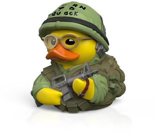 TUBBZ KFMJ SGT. J.T. Davis Gummiente Vinyl-Figur, Sammlerfigur in verpackt | Offizielles Merchandise zum Film Full Metal Jacket, Sergeant J. T. Davis Ente Vinylfigur – Geschenk und Dekoration.