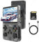 R36S Console de Jeu Portable rétro 128G-Écran IPS de 3,5 Pouces avec 20000+ Jeux Classiques Lecteur de Jeu vidéo Portable Open Source Linux OS avec Batterie 3200mAh (Noir)