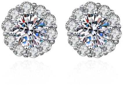Ohrringe Wurst For Women | Sterling Silver Post Studs Earrings Scharnier Creolen (Silver, One Size)