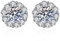 Ohrringe Wurst For Women | Sterling Silver Post Studs Earrings Scharnier Creolen (Silver, One Size)