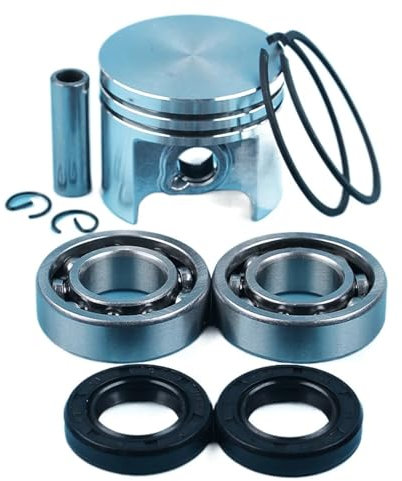 LALAL Kit di guarnizioni for cuscinetti, pistone da 37 mm, perno da 8 mm, anelli elastici, for motosega STIHL MS170, 017, MS 170, pezzi di ricambio.