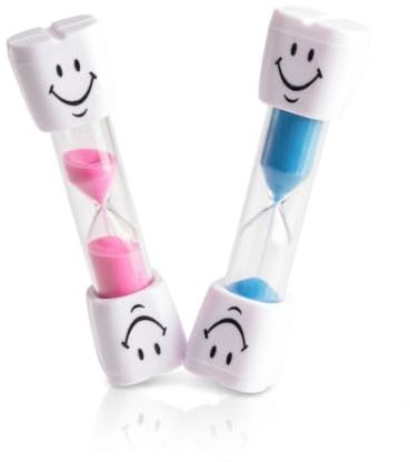 2 Pcs Toothbrush Timer for Kids, 2 Minute Egg Timer | Fun And Lively Cartoon Characters, Help Improve Oral Hygiene, Can Be Used In Games, Boiling Eggs, Etc.