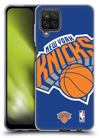Head Case Designs Offizielle NBA Übergroß New York Knicks Gel Handyhülle Hülle [Militärischer Schutzgrad] Kompatibel mit Samsung Galaxy A12 (2020)