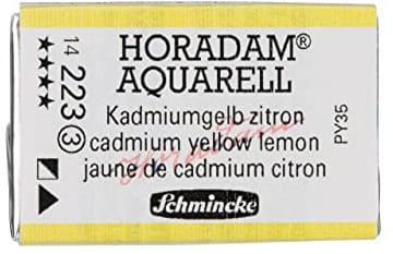 Schmincke HORADAM AQUARELL Kadmiumgelb zitron, 14 210 043, 1/1 Näpfchen