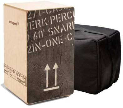 Schlagwerk CP 404 BLK Cajon set inklusive Tasche