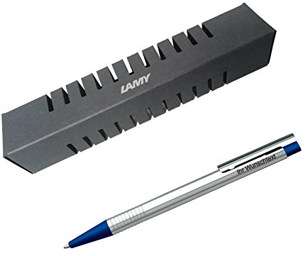 Lamy Kugelschreiber Logo matt Modell 205, Farbe blau inkl. Laser-Gravur