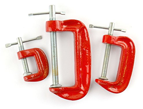 3pc Mini G Clamp 25-50-75mm C Grip Vice Holder Clasp Woodwork Metalwork TE905