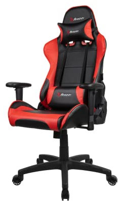 Arozzi - Verona V2 Sedia da Gaming, Nero Rosso, 50 X 55 X 130