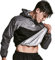 HOTSUIT Combinaison Sudation Hommes pour Sweat Survêtement Sauna Veste Pantalon et Perte de Poids sport et fitness Sweat Vêtements de Sudation Gris-2XL