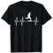 Fußball Fußballer Heartbeat Herzschlag Outfit Geschenk T-Shirt