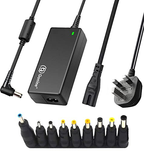 Gonine 19V 3.42A Laptop Charger, 19 Volt 3.42A 3.15A 2.37A 2.1A 1.75A Power Supply Adapter for HP Acer Samsung Fujitsu Lenovo Asus Gateway IBM Sony LG TV Monitors